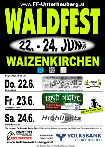 Tickets für Waldfest Freitag am 23.06.2023 - Karten kaufen